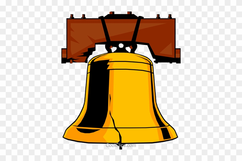Liberty Bell Royalty Free Vector Clip Art Illustration - Liberty Bell Royalty Free Vector Clip Art