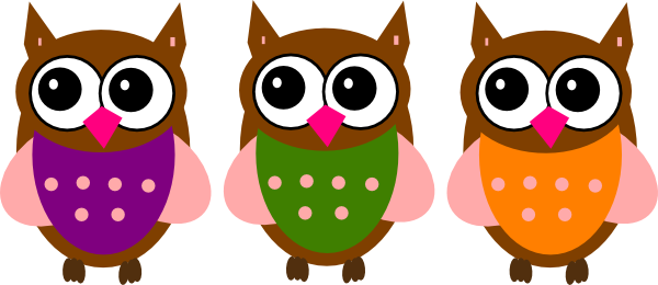 Owls Vector Clip Art (600x260)