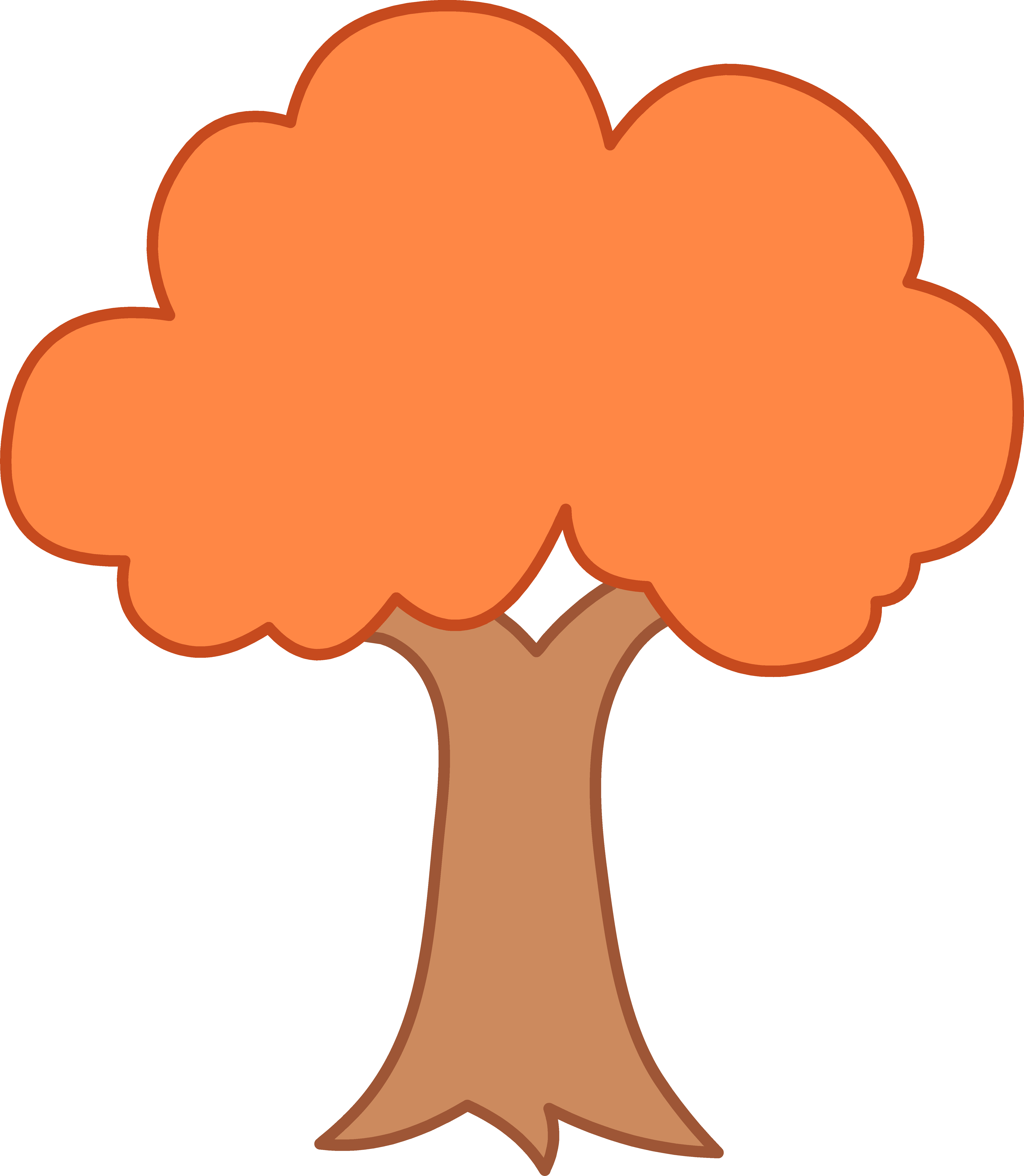 Simple Fall Tree Clipart - Simple Drawing Of Tree (5548x6372)
