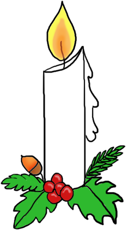 Oldfashioned Christmas Tree With Candles And Oranges - Oldfashioned Christmas Tree With Candles And Oranges (504x827)