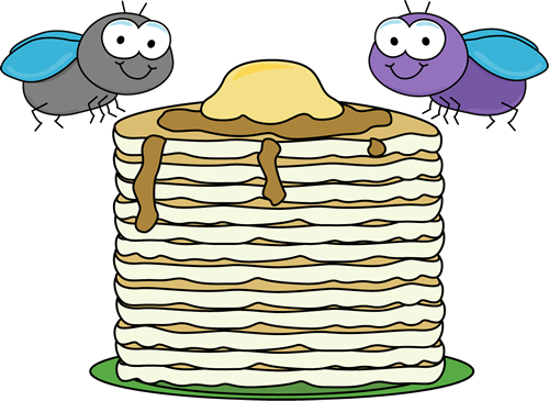 Flies And Food - Clipart Flies And Food (500x365)
