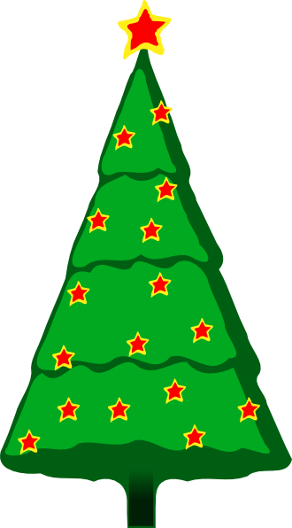 Free Vector Christmas Tree Clip Art - Christmas Tree Clip Art (330x596)
