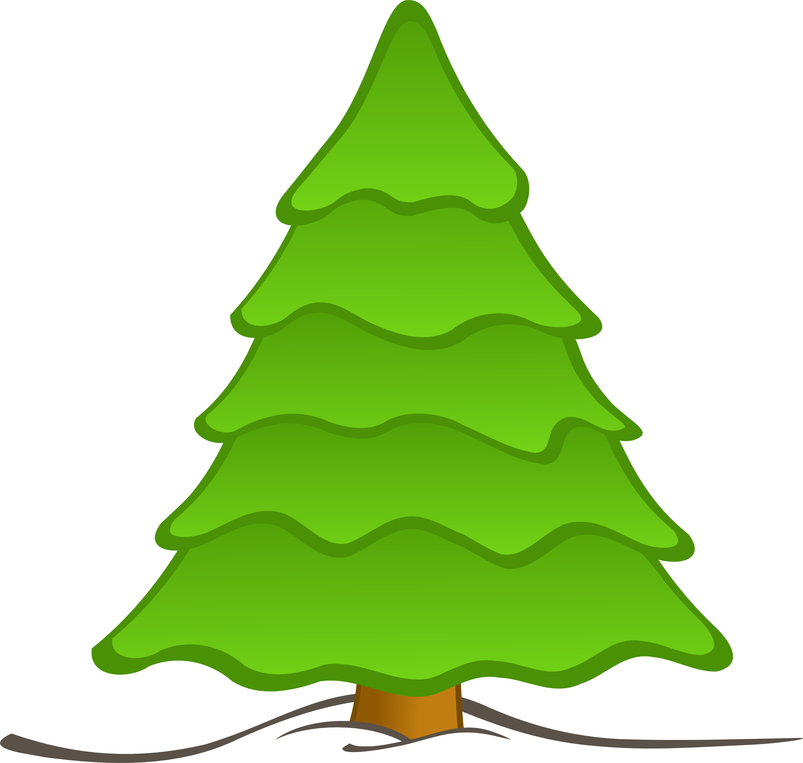 I - Plain Christmas Tree (2555x2428)