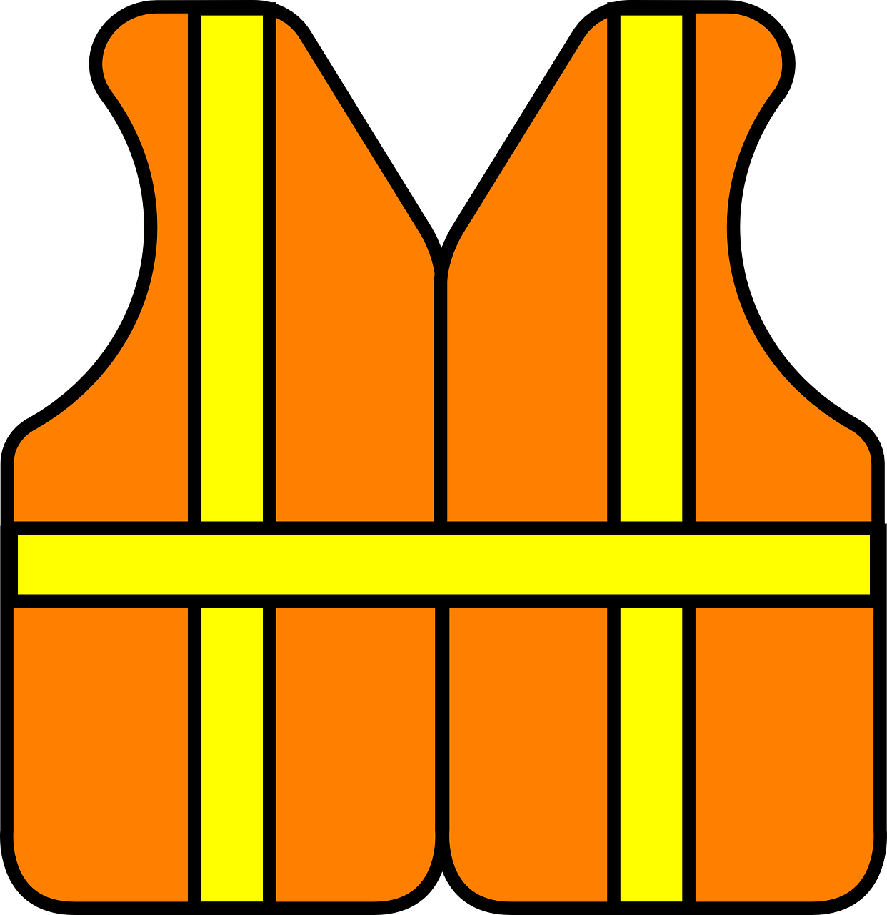 Free Safety Clipart Safety Construction Vest Free Vector - Hard Hat Clip Art (1242x1280)