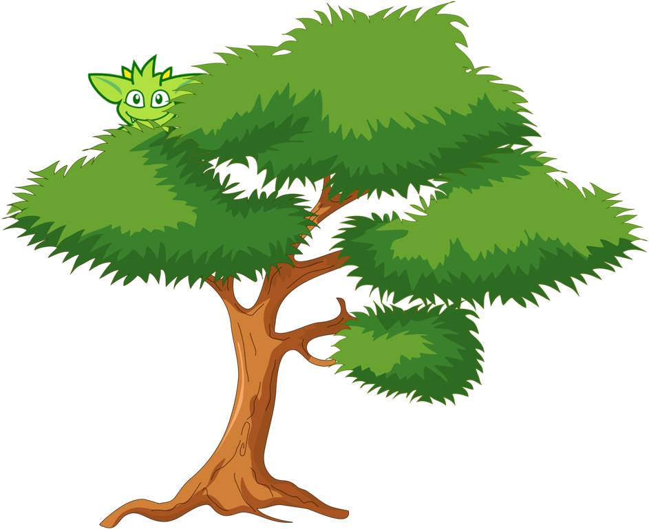 Cartoon Tree Png (982x797)