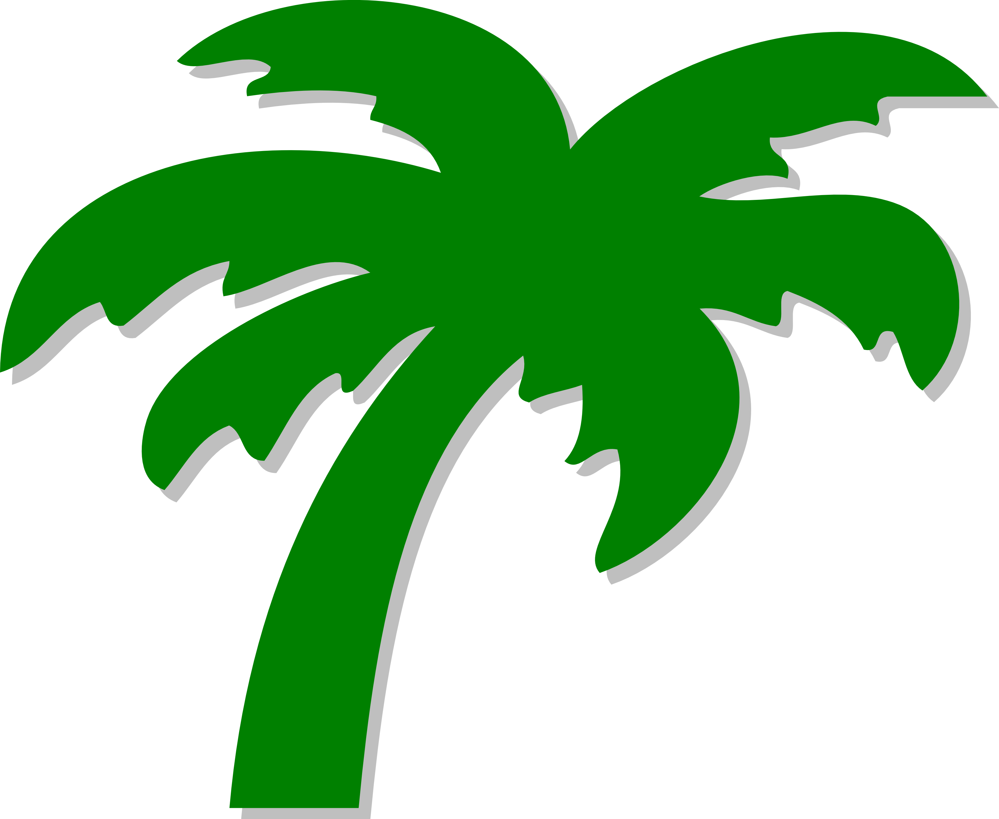 Palm Tree Clip Art - Green Palm Tree Clip Art (3333x2733)