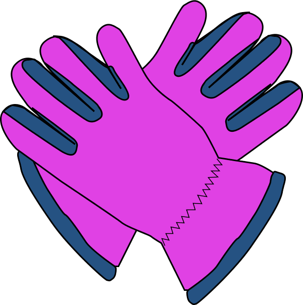 Gloves Clip Art - Clipart Gloves (600x604)