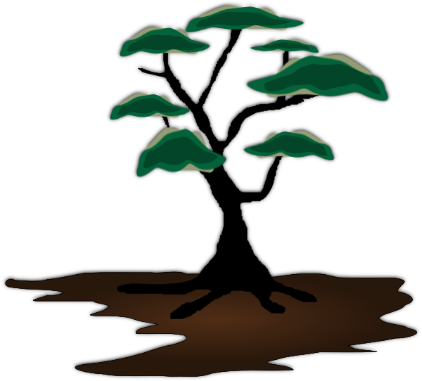 Tree Clip Art At Clker - African Trees Clip Art (600x542)
