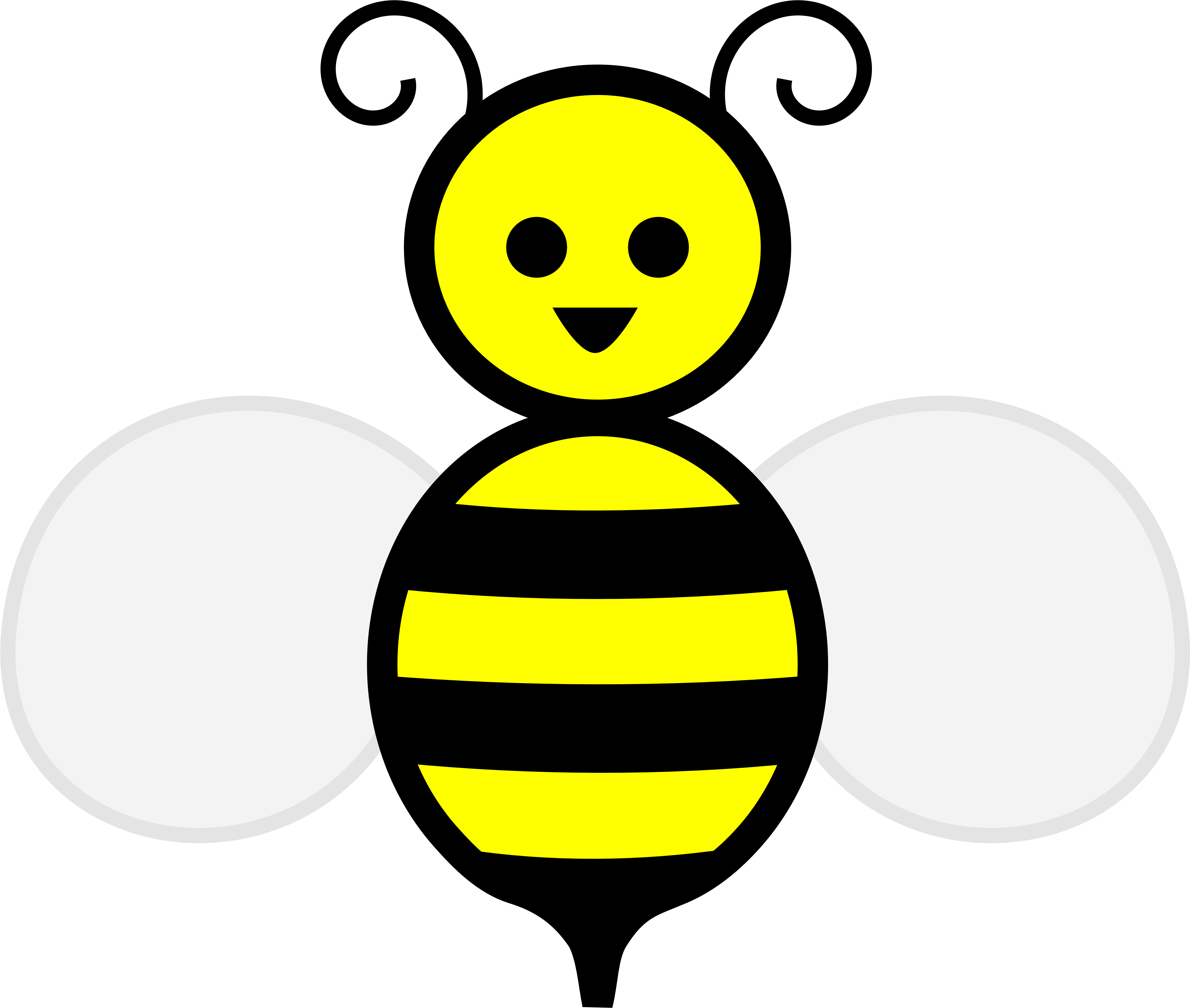 Honey - Honey Bee Cartoon (5555x4763)
