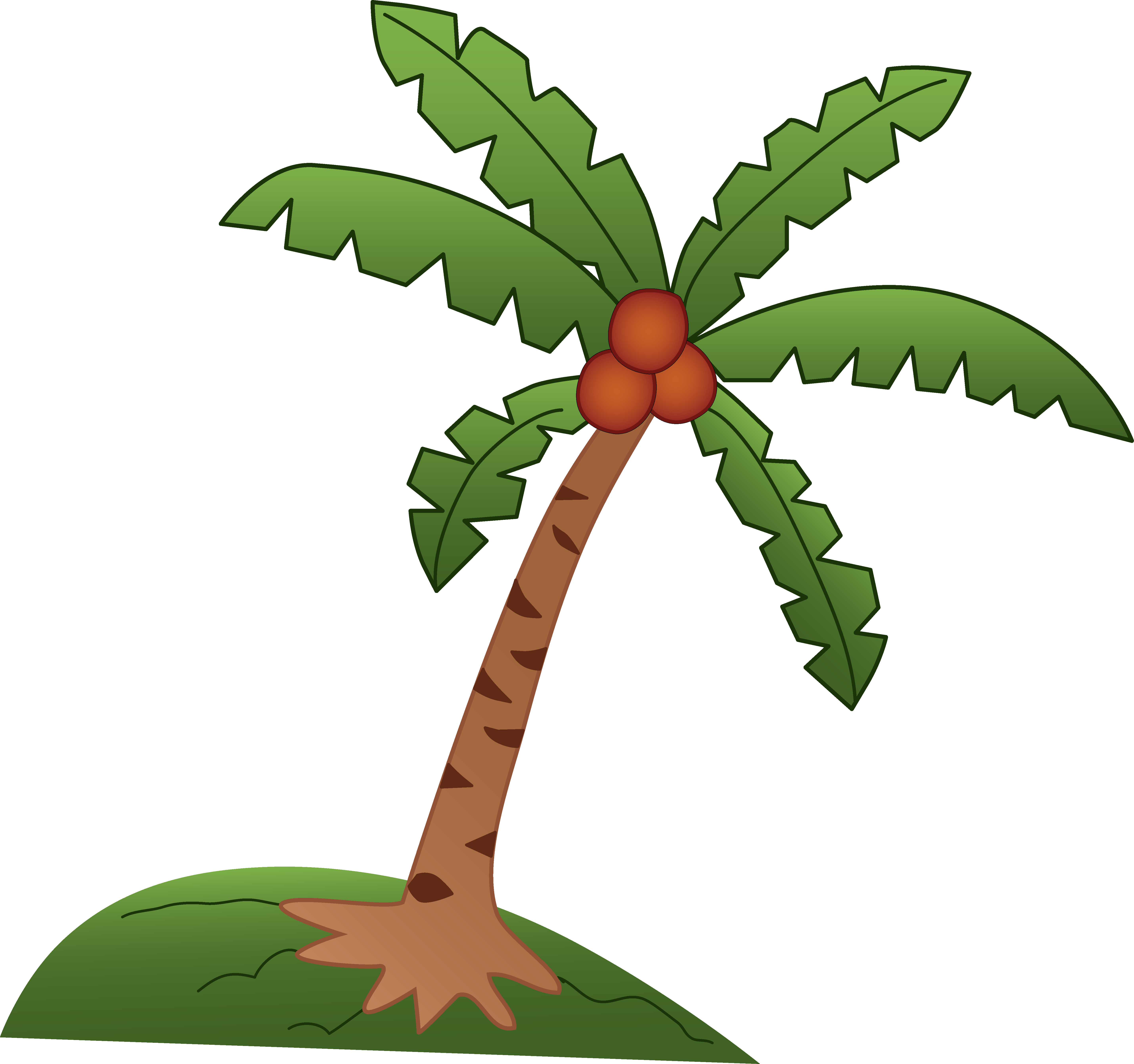 Palm Tree And Sun Clipart Palm Tree And Surfboard Clipart - Unisex Palm Tree Sandwich Baseball Cap (5721x5369)
