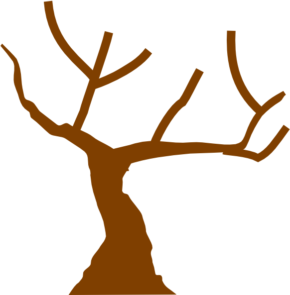 Bare Tree Clipart (582x599)