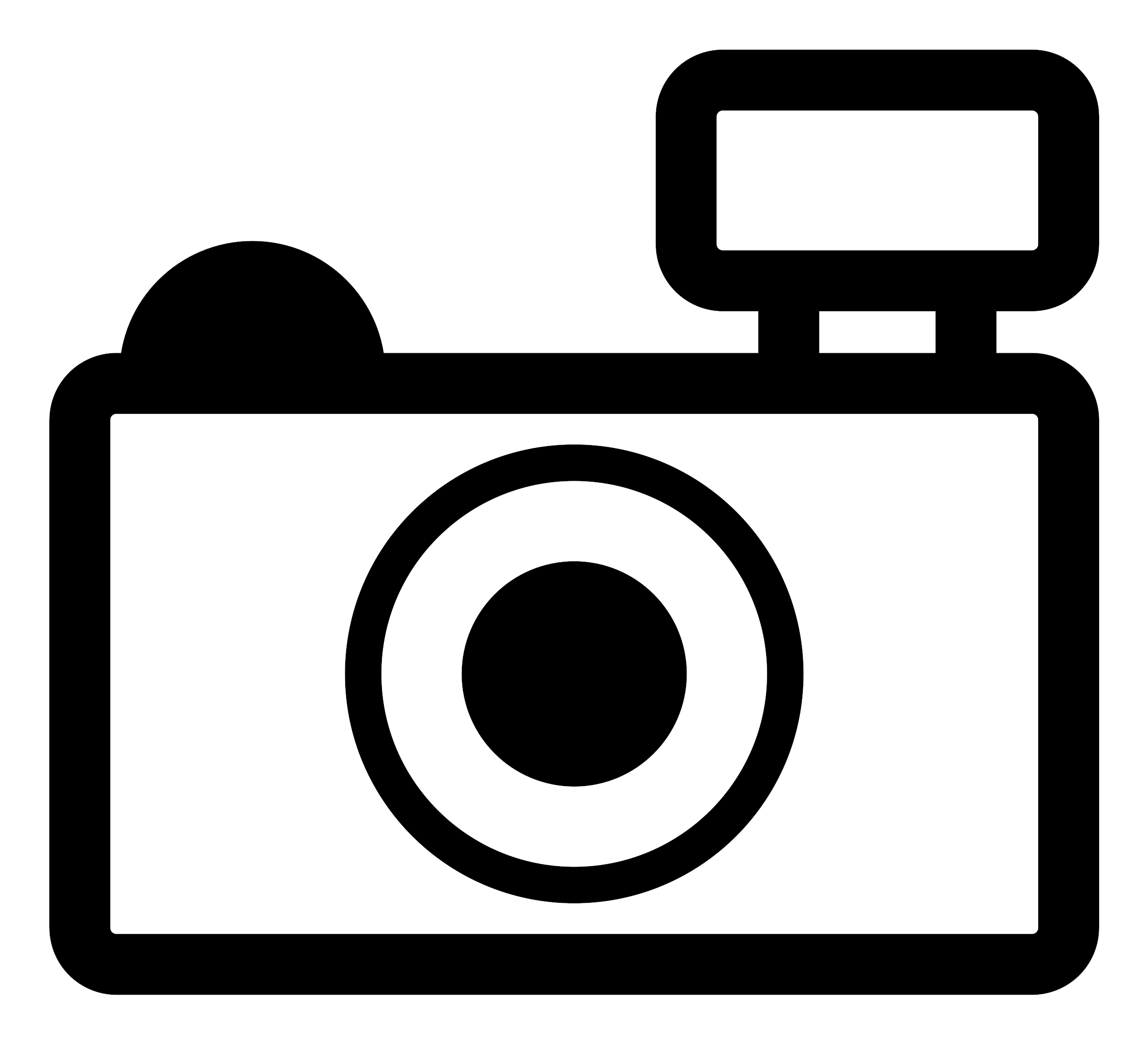Camera - Clipart - Camera Clipart Black And White (2400x2400)