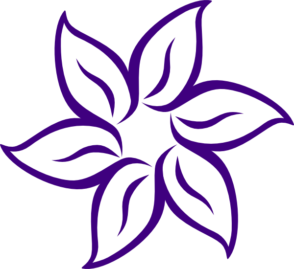 Lotus Flower Clip Art Free - Star Flower Clipart (600x550)