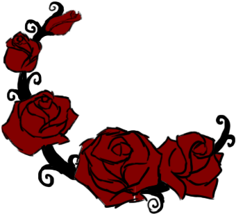 Rose Vine Clipart Rose Vine Drawing Clipart Library - Vine With Roses Drawing (402x319)