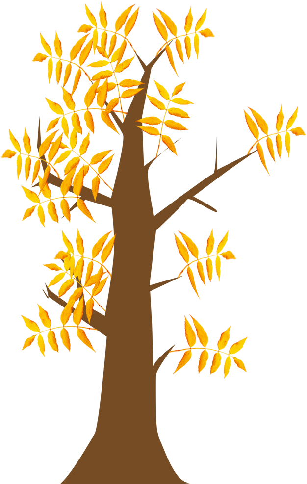 Autumn Clip Art Tree With Leaves - Autumn Clip Art Tree With Leaves (787x1102)