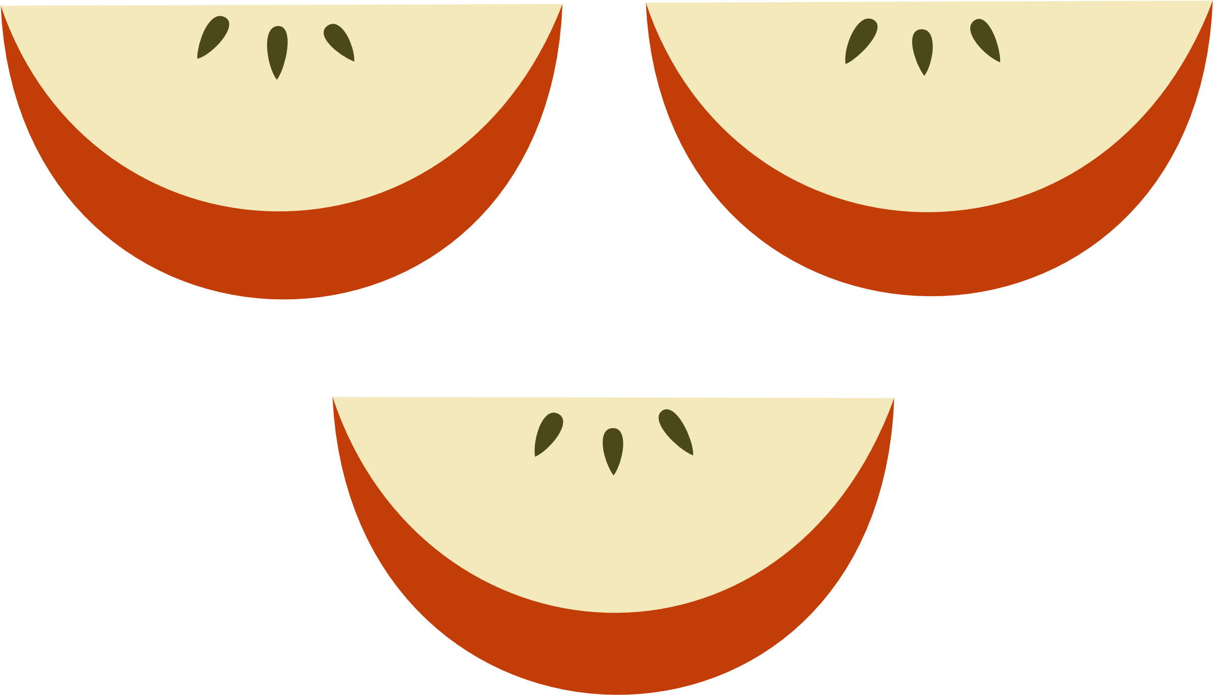 Sliced Apples Clipart 79124 Clip Art Library Apple - Sliced Apples Clipart 79124 Clip Art Library Apple (2500x1515)