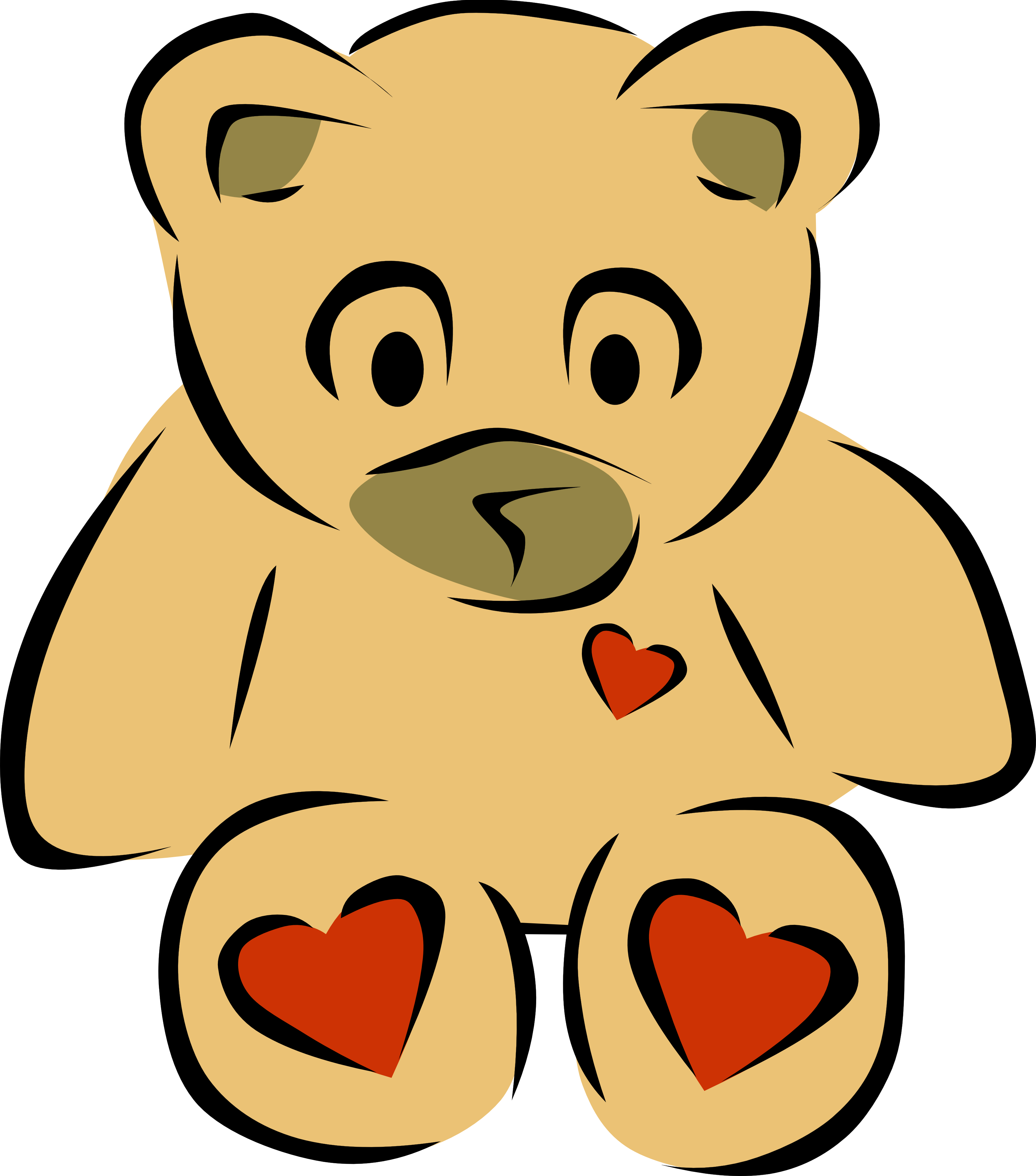 Teddy Bear Clip Art On Teddy Bears And 2 4 - Teddy Bear Clip Art On Teddy Bears And 2 4 (3333x3784)