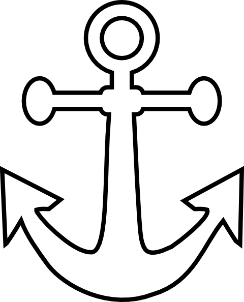 Anchor Clipart Small - Anchor Clipart Small (480x594)