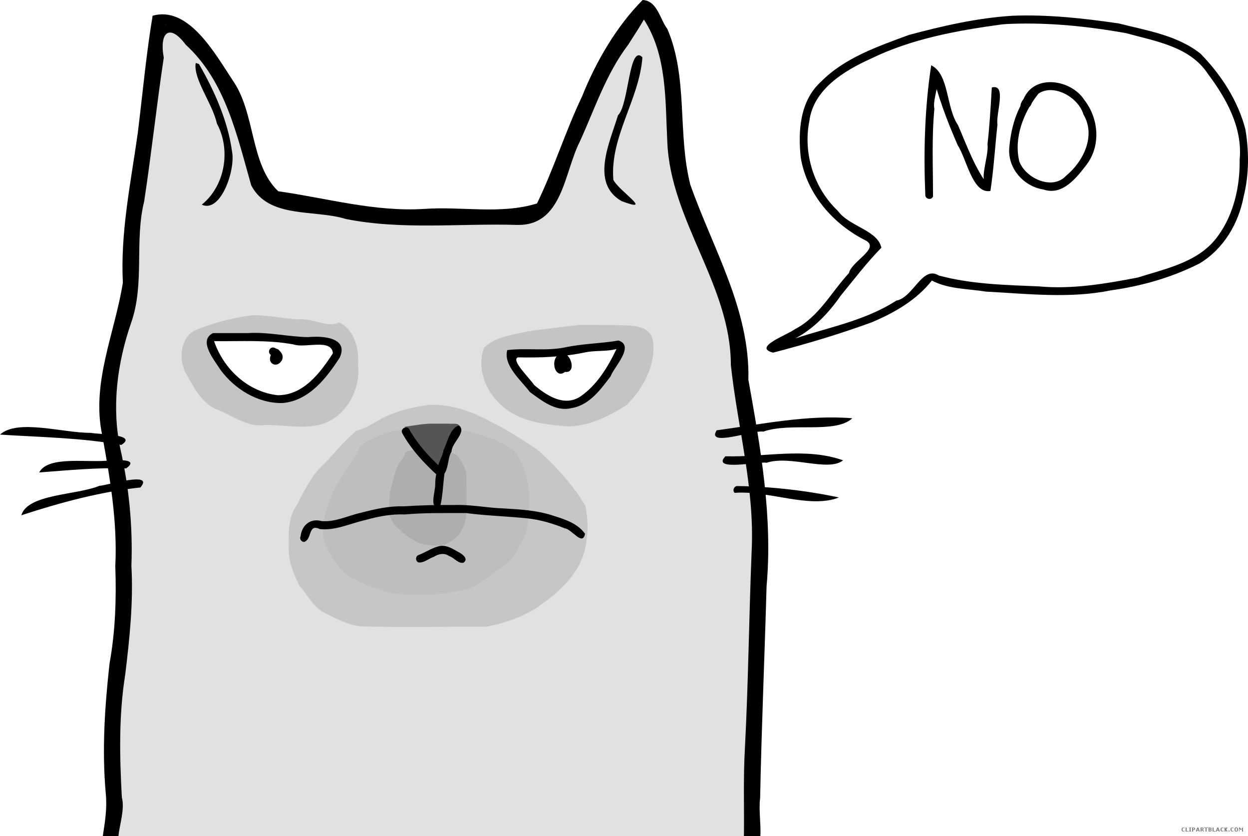 Christmas Clipart Grumpy Cat, Clip Art Grumpy Cat, - Clip Art Grumpy Cat (2500x1676)