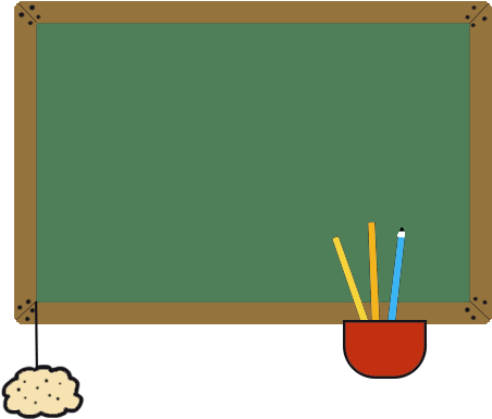 Blackboard Clip Art, School Blackboard In Color - Blackboard Clip Art, School Blackboard In Color (517x455)