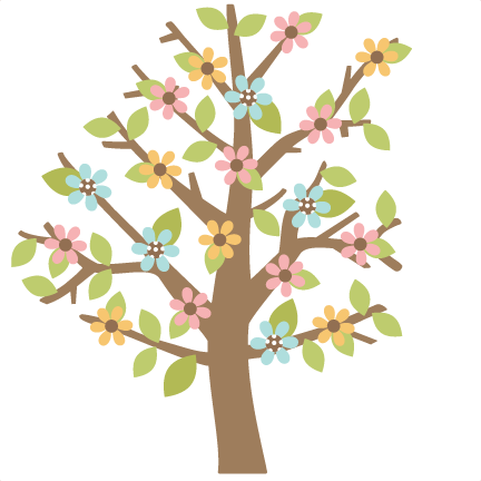 Spring Tree Scrapbook Cut File Cute Clipart Files For - Spring Tree Scrapbook Cut File Cute Clipart Files For (432x432)