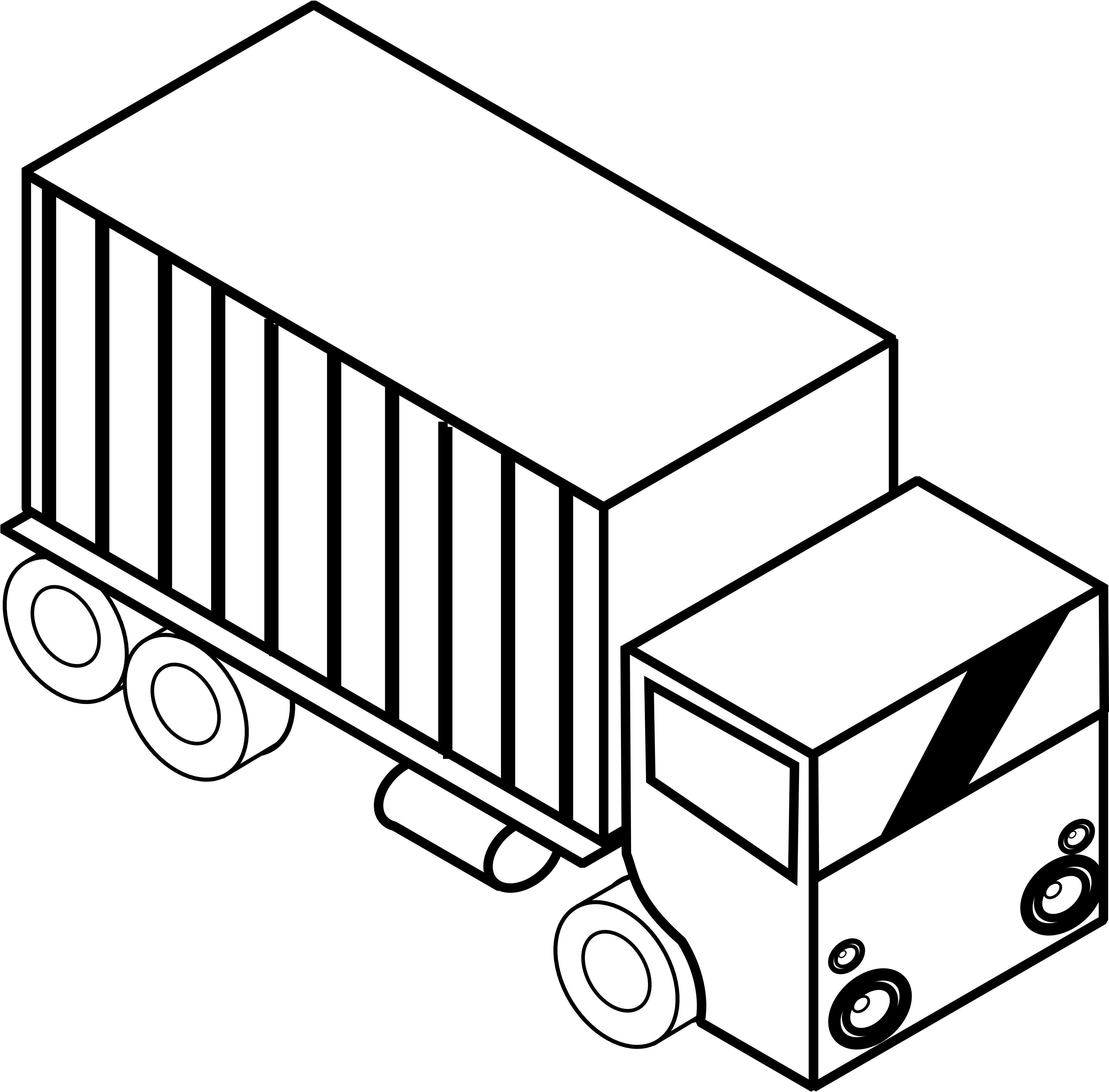 World - Map - Clip - Art - Black - And - White - Truck Black And White (3333x3276)