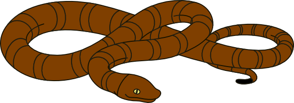 Snake Clipart Snakeclipart Snake Clip Art Animals - Clip Art Orange Snake (600x212)