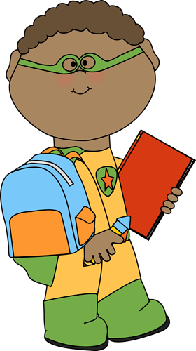 Boy Superhero Going To School - Boy Superhero Going To School (280x500)