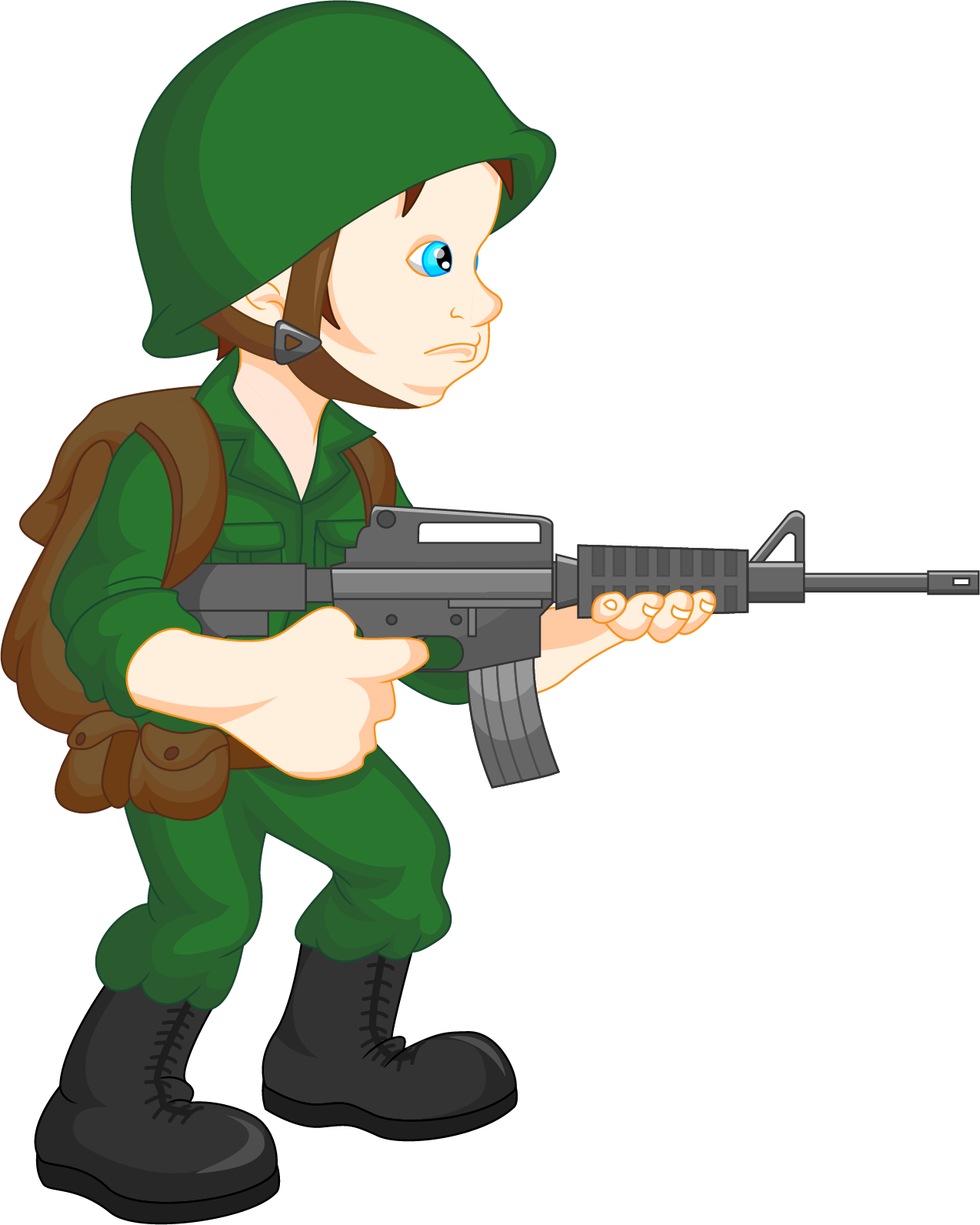 Soldier Army Military Clip Art - Soldier Cartoon (1274x1592)