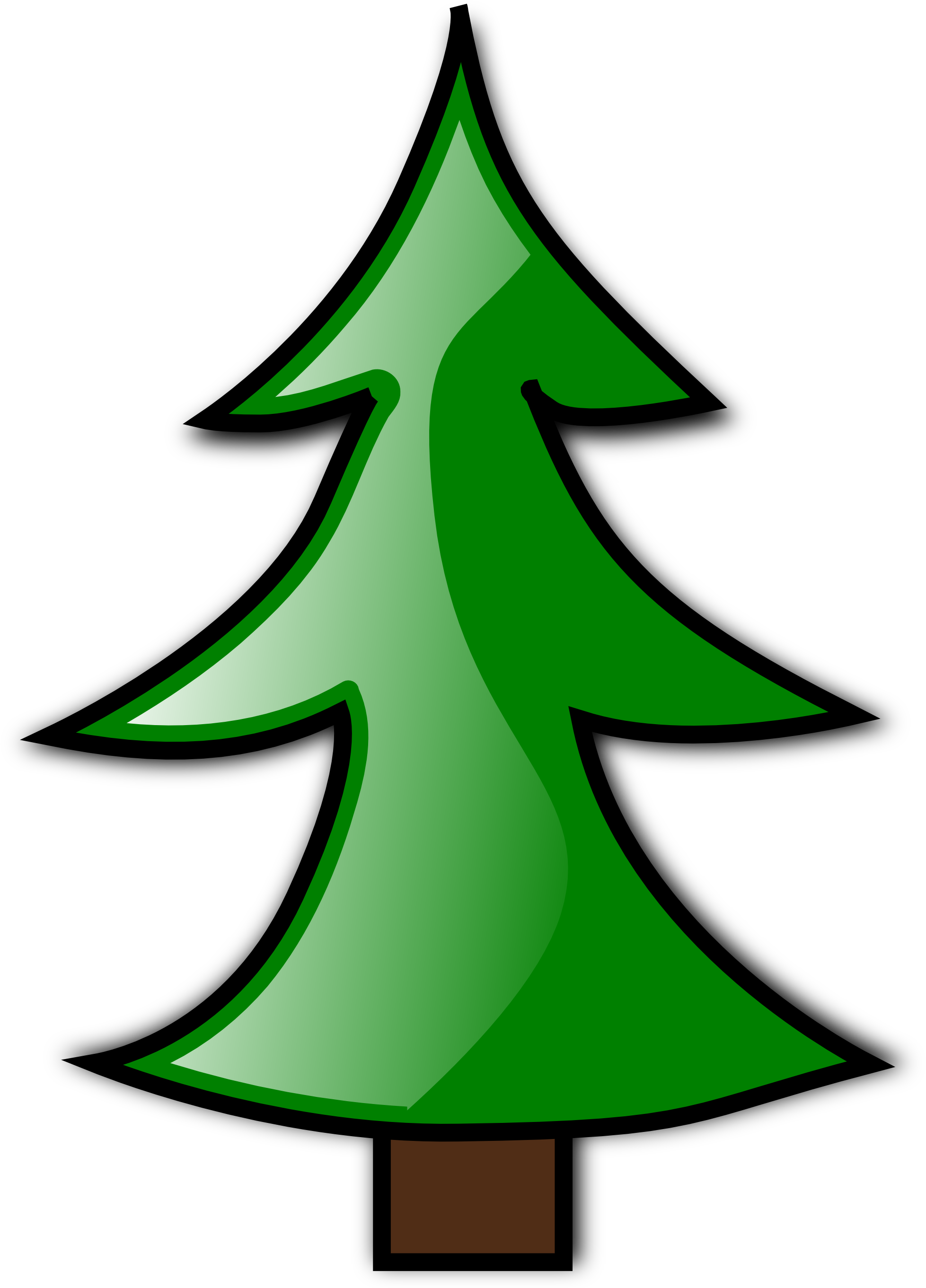 Christmas 8 Coloring Book Colouring Black White Line - Christmas Tree Clip Art Panda (1979x2726)
