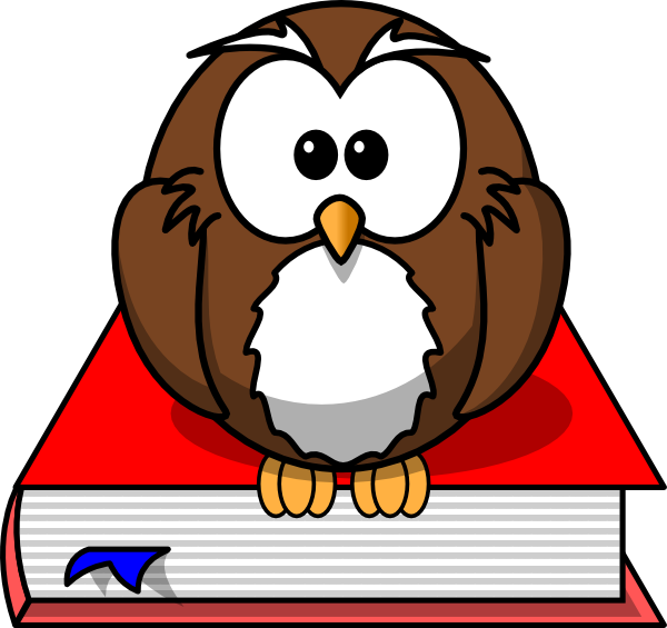 Smart Owl Clip Art At Clker - Cartoon Owl Shower Curtain (600x565)