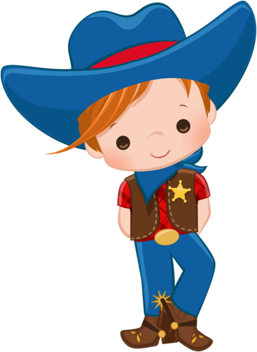 //s Media Cache Ak0 - Cowboy And Cowgirl Clipart (399x500)