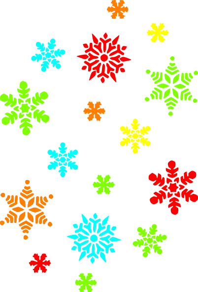 Christmas Clipart Snowflakes - Draw A Tiny Snowflake (402x592)