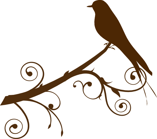 Bird On A Branch Clip Art - Bird On A Branch Clip Art (600x532)