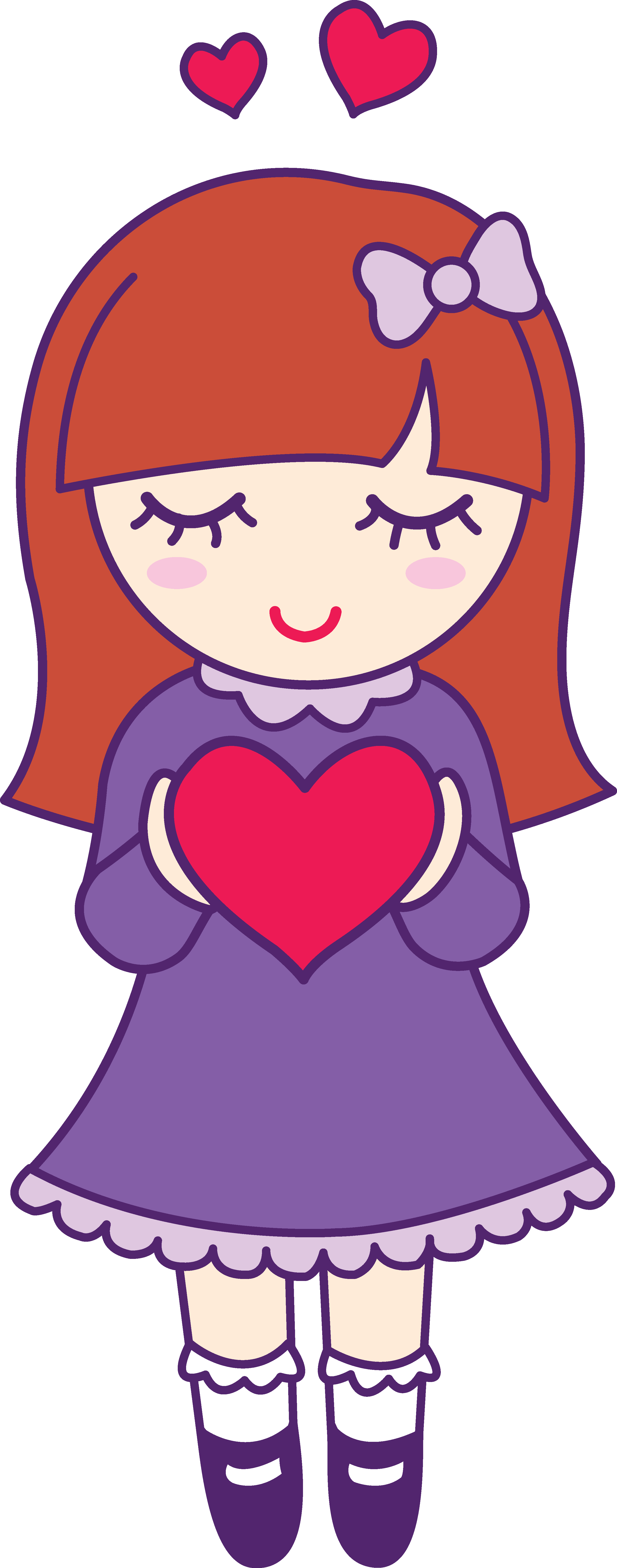 Hearts Clipart Girly - Hearts Clipart Girly (2798x7107)