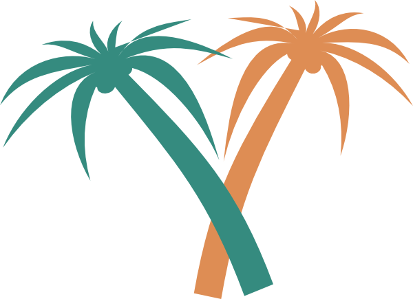 Palm Tree Svg Clip Arts 600 X 435 Px - Palm Tree Clip Art (600x435)