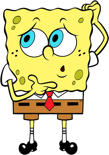 Spongebob Squarepants Clip Art Images Cartoon - Sad Spongebob Clipart (385x549)
