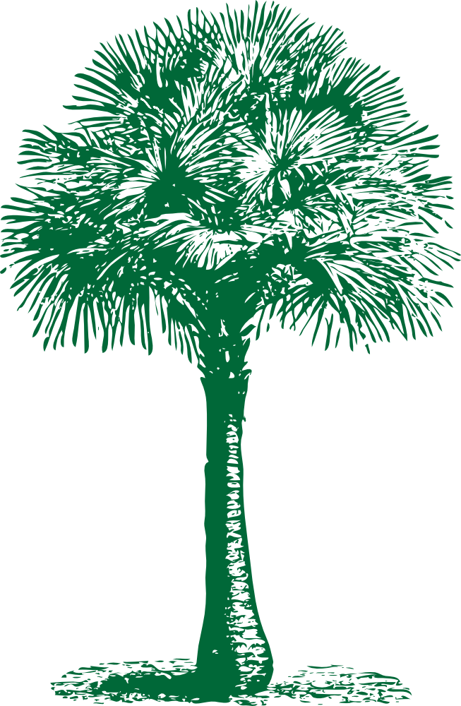 Onlinelabels Clip Art - Palm Tree Beach Towel (653x1000)