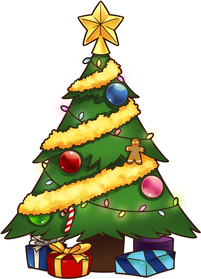 Christmas Tree Free To Use Clip Art - Bonne Année 2018 Avocat (717x1000)