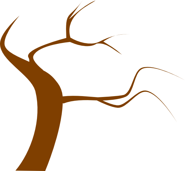 Brown Tree Branch With Flowers Clipart - Brown Tree Branch With Flowers Clipart (600x557)