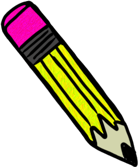 Paper And Pencil Clipart Math - Things Used In School (1024x1024)
