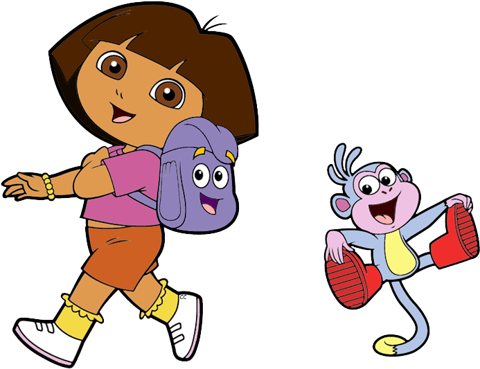 Dora The Explorer And Backpack (707x544)
