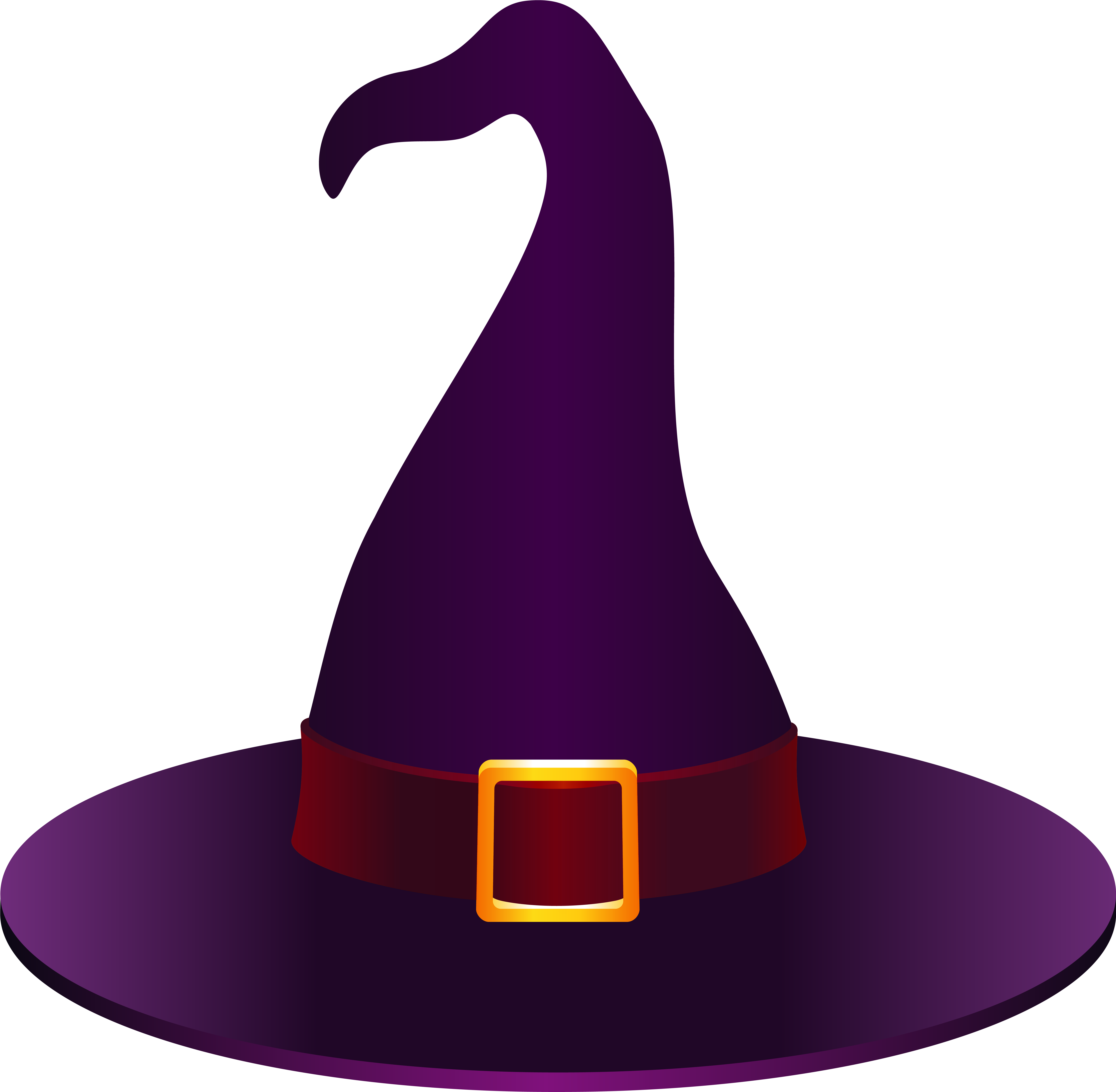 Witches Hat Clipart Collection - Portable Network Graphics (6324x6212)