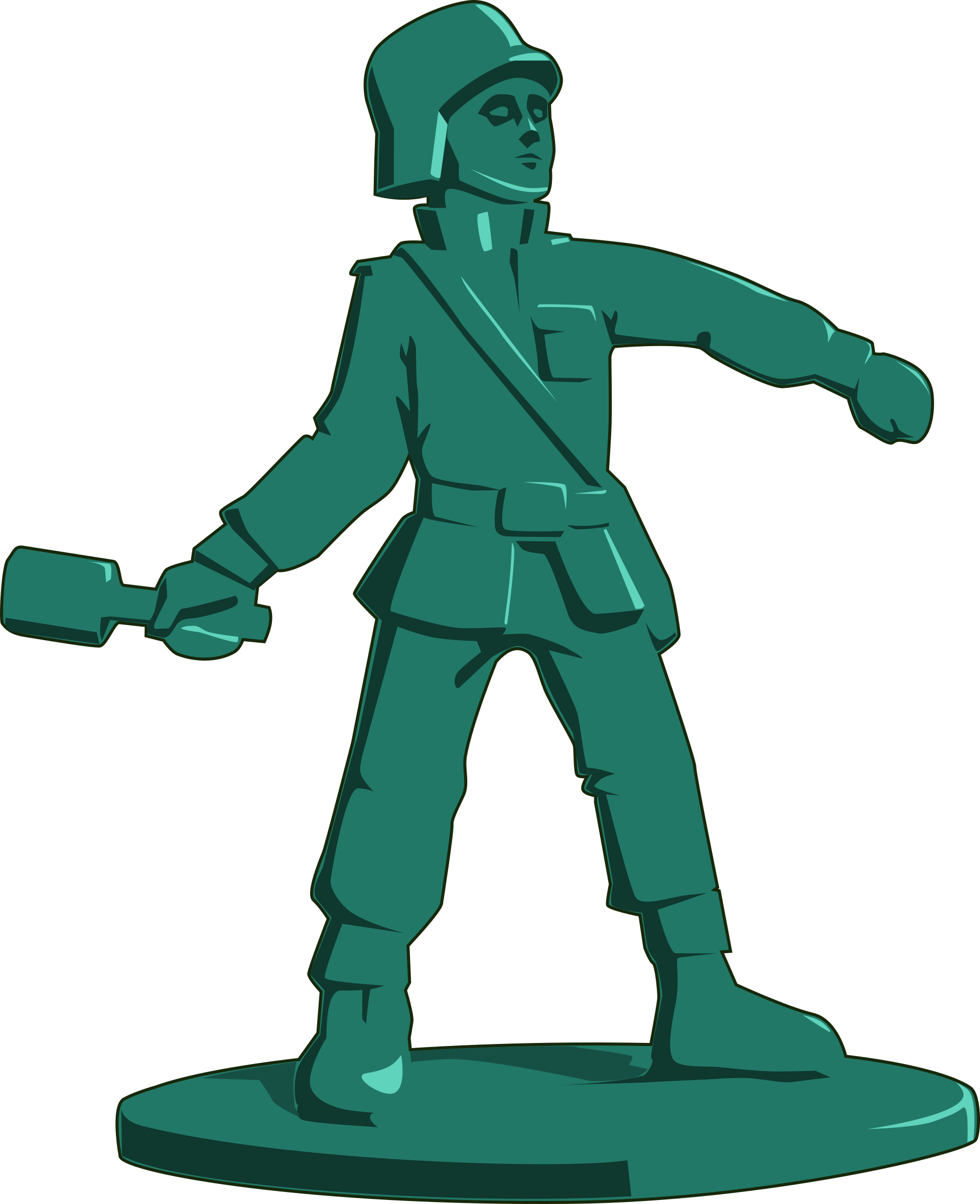 Military Clipart Toy Soldier - Toy Soldier Clipart (1953x2400)