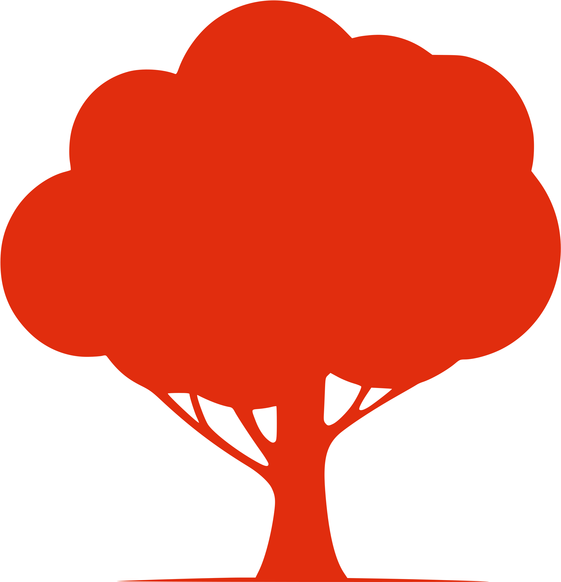 Free Silhouette Tree - Tree Clipart Silhouette (2400x2400)