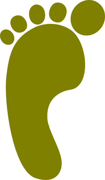 Footprint Clipart Bare - Footprint Clipart Bare (348x594)