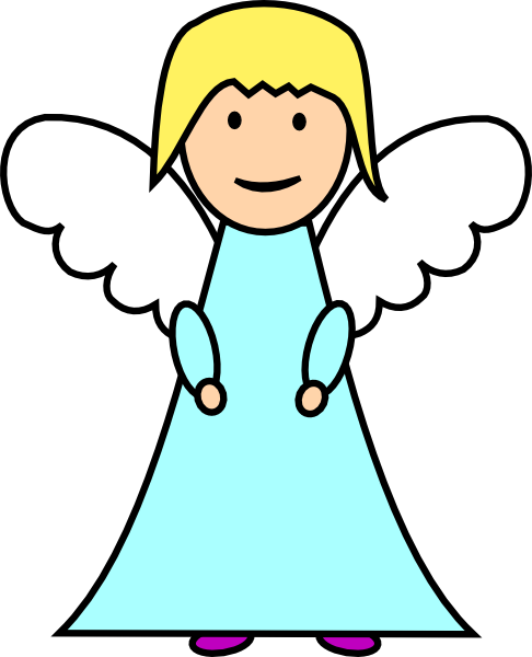 Angel Clip Art At Clker - Angel Clipart (486x600)