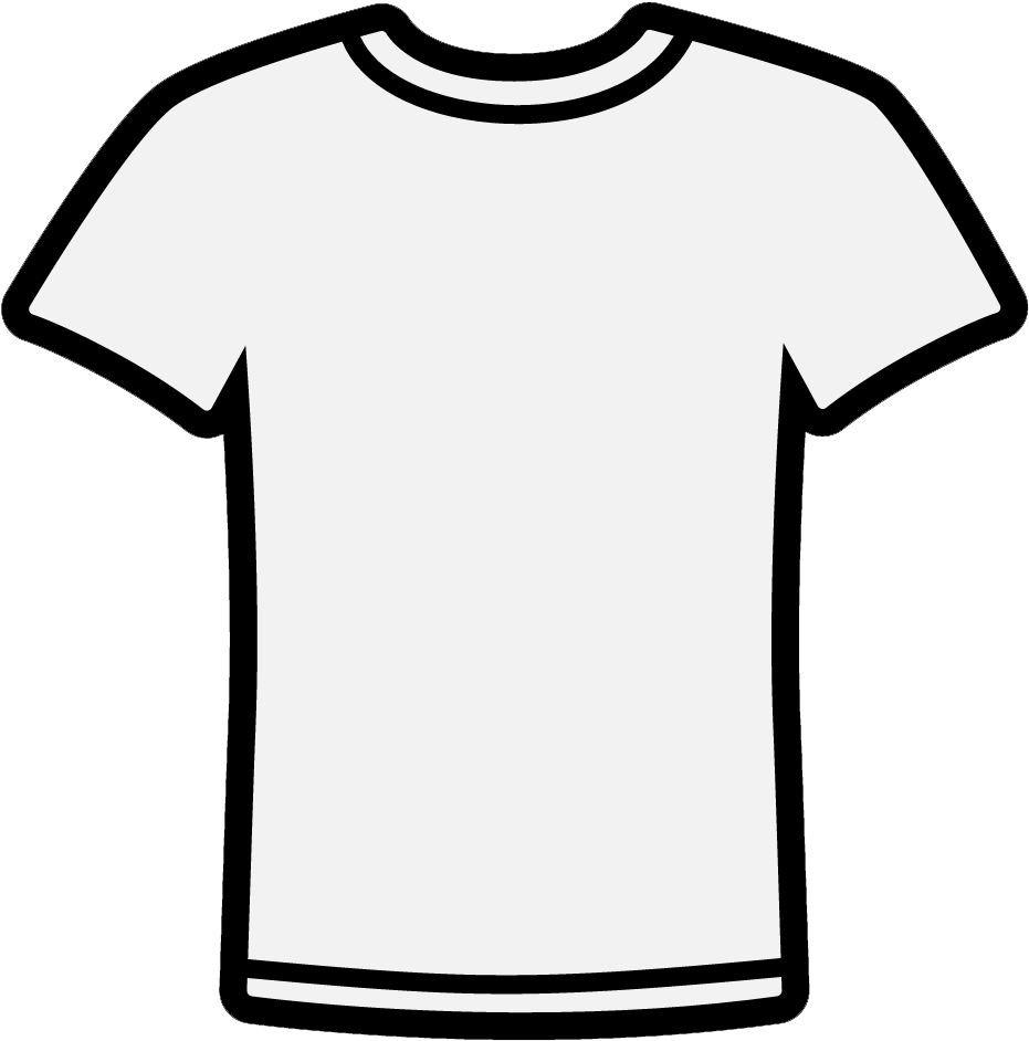 T Shirt Clipart Black And White (969x983)