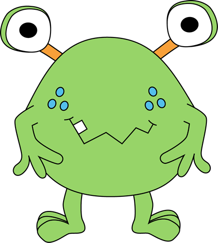 Green Monster Clipart - Green Monster Clipart (449x500)