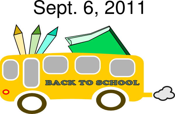 Back To School Clip Art At Clker - Back To School Clipart (600x391)